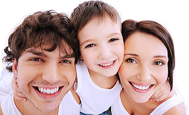 Smiling family